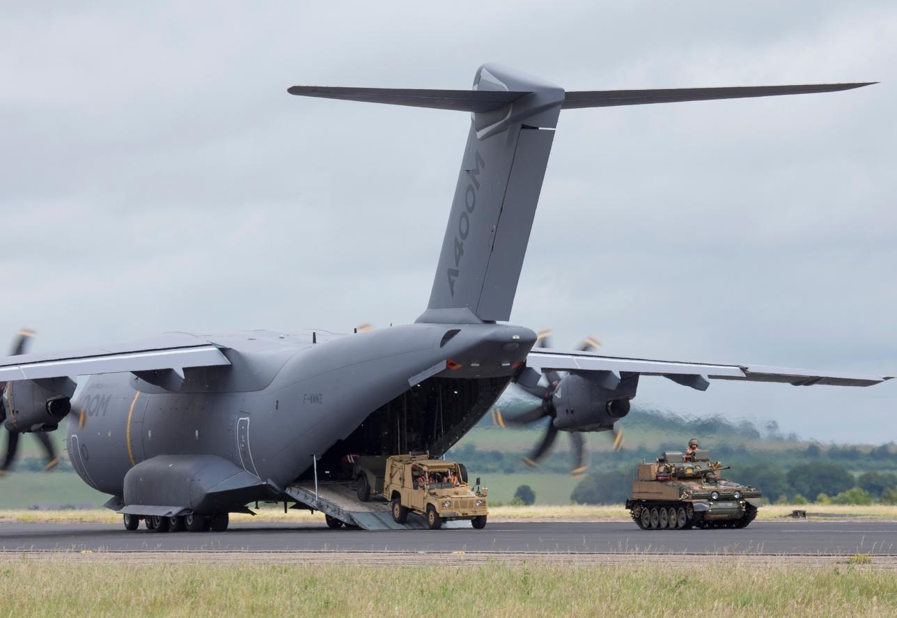 A400M demonstrates airfield assault capability